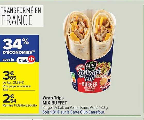Wrap Trips MIX BUFFET