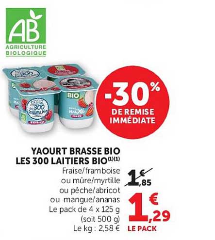 YAOURT BRASSE BIO
