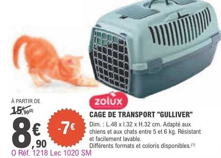 Zolux CAGE DE TRANSPORT "GULLIVER
