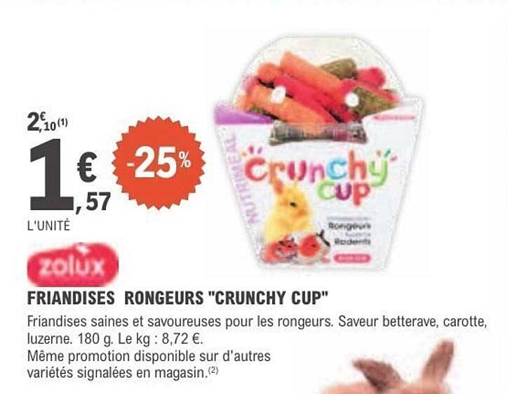 Zolux Friandises Rongeurs "Crunchy Cup