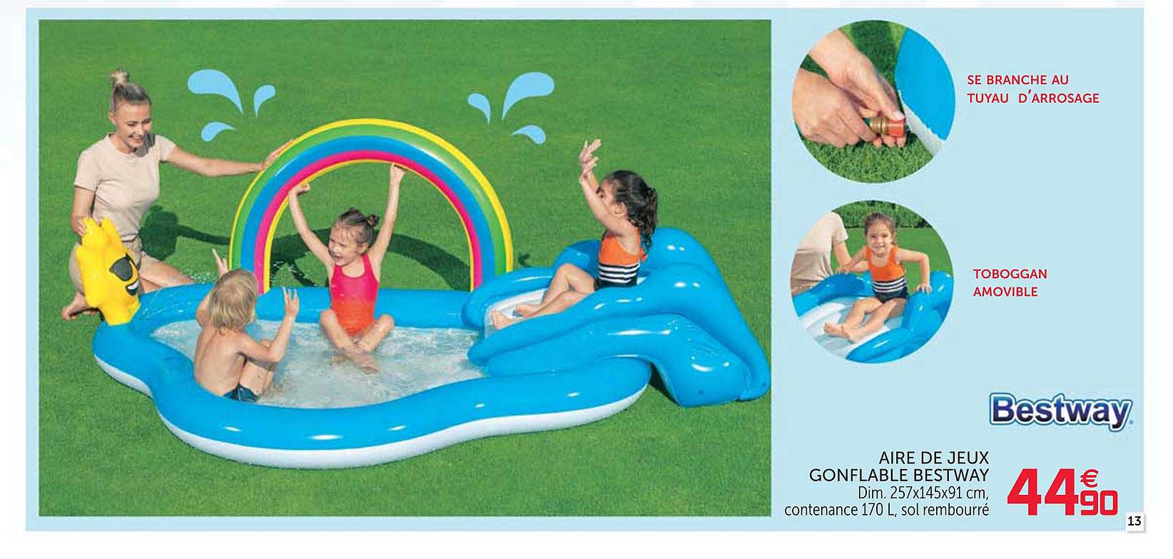 aire de jeux gonflables bestway