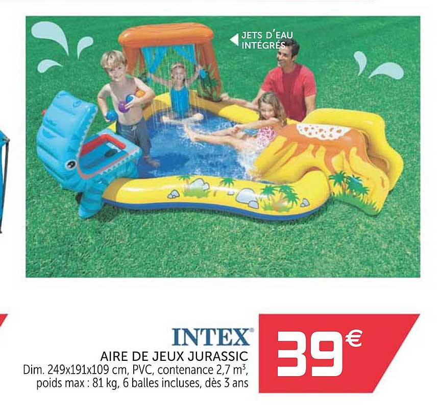 aire de jeux jurassic intex