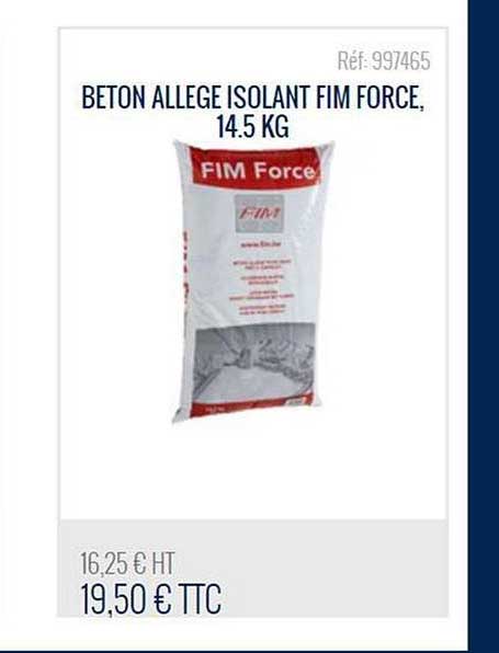beton allege isolant fim force 14.5 kg