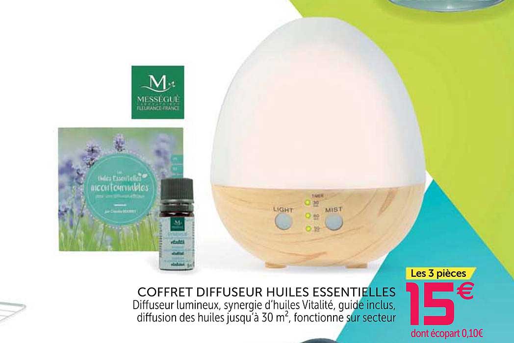 coffret diffuseur huiles essentielles