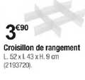 croisillon de rangement