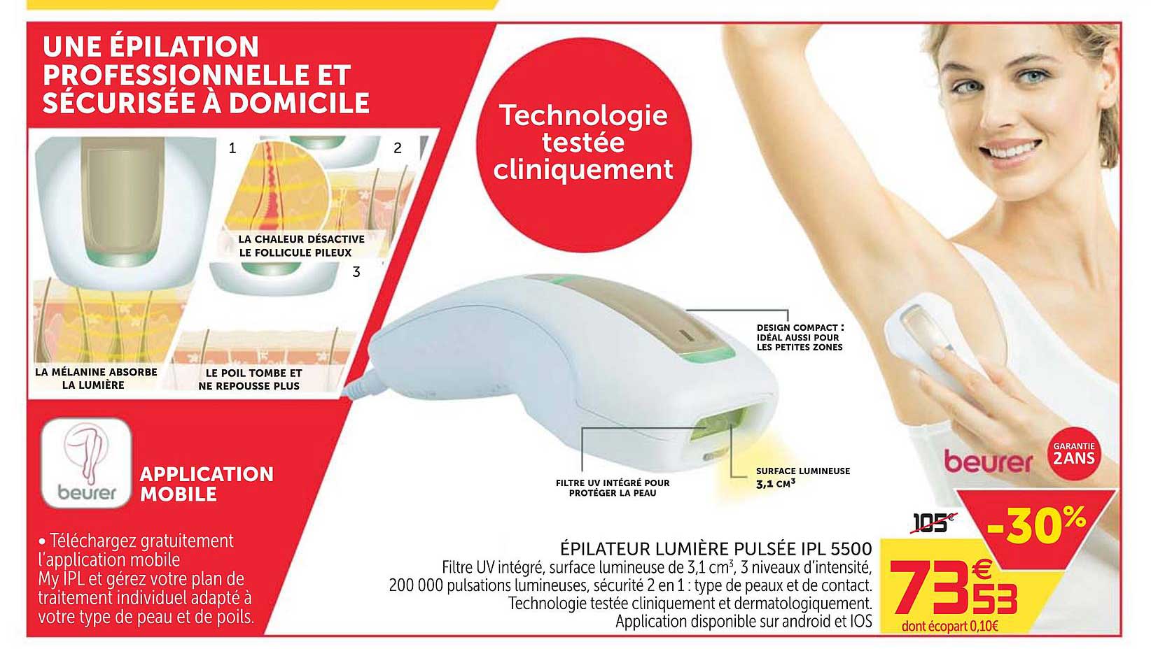 épilateur lumière pulsée ipl 5500