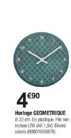 horloge géométrique