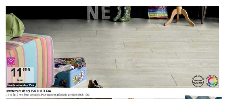 revêtement de sol pvc tex playa