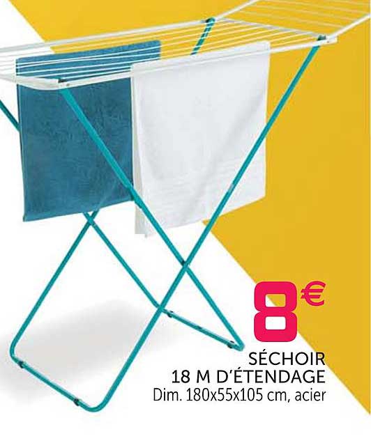 séchoir 18 m d'étendage