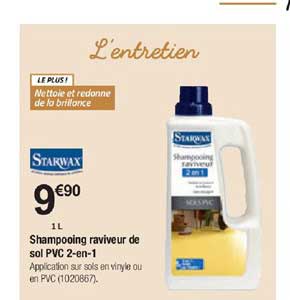 shampooing raviveur de sol pvc 2 en 1