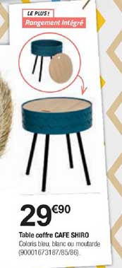 table coffre cafe shiro