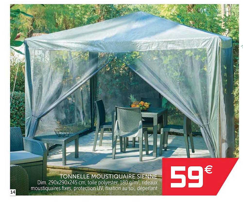tonnelle moustiquaire sienne