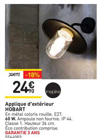 applique d'extérieur hobart