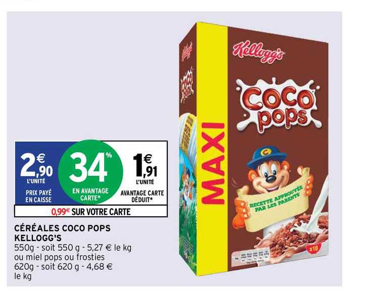 céréales coco pops kellogg's