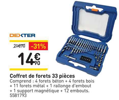 Coffret De Forets 33 Pièces Dexter