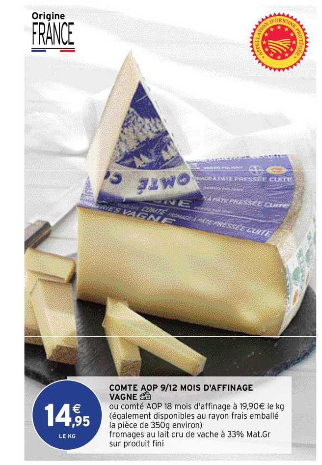 Compte Aop 9-12 Mois D'affinage Vagne