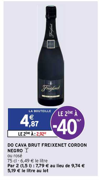 do cava brut freixenet cordon negro