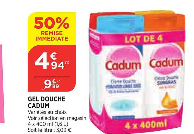 Gel Douche Cadum