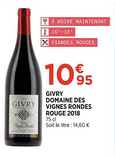 givry domaine des vignes rondes rouge 2018