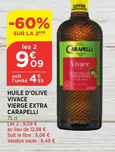 huile d'olive vivace vierge extra carapelli