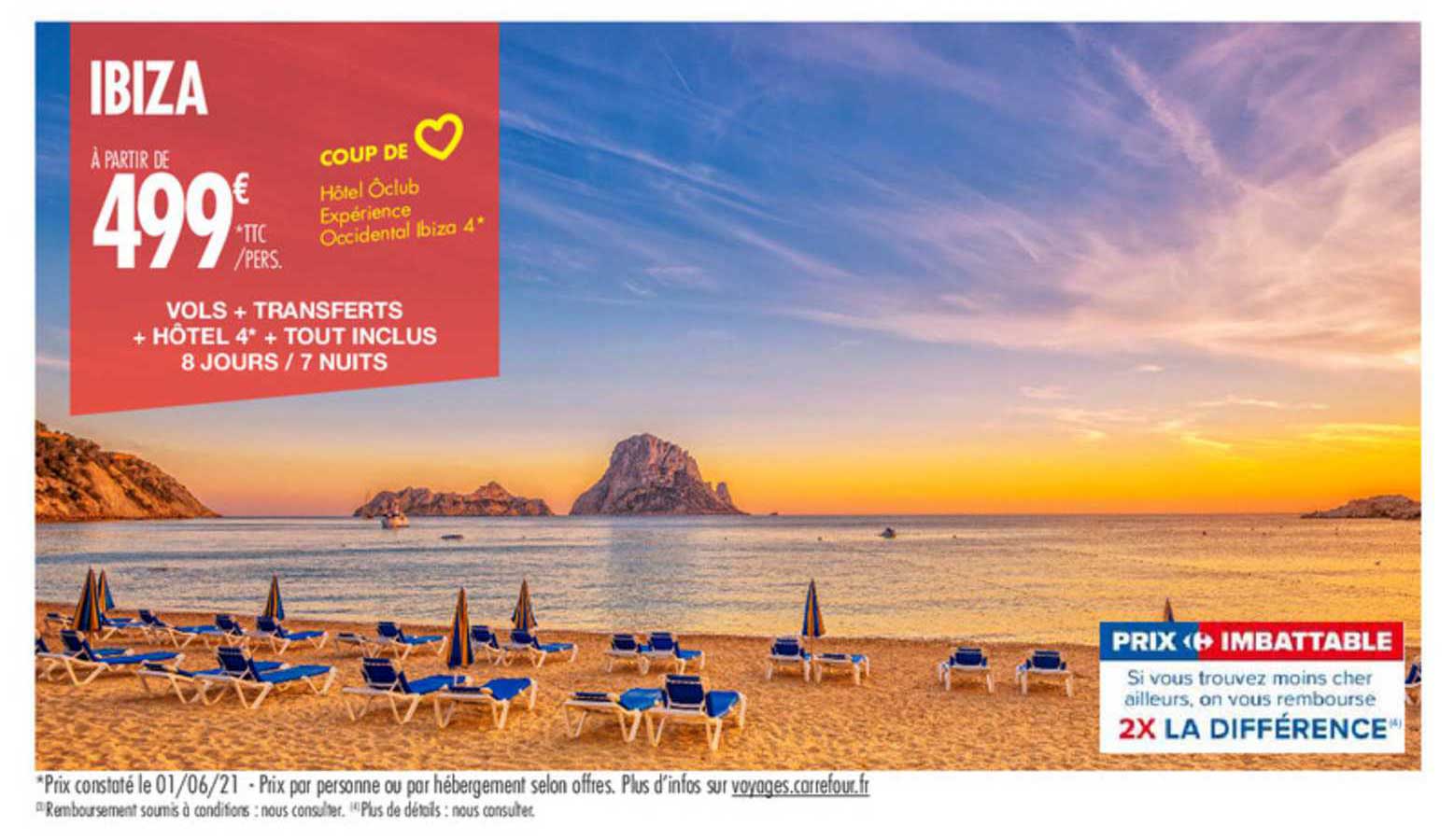 Ibiza : Vols + Transferts + Hôtel 4* + Tout Inclus - Jours - 7 Nuits