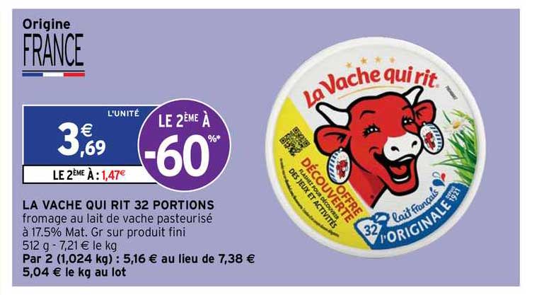 la vache qui rit 32 portions