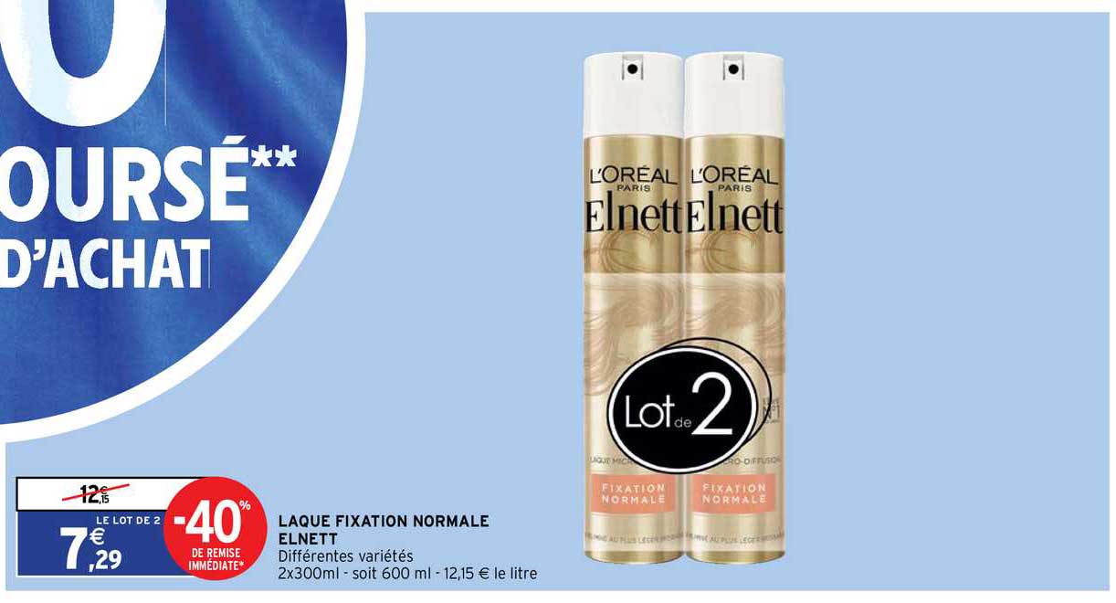 laque fixation normale elnett