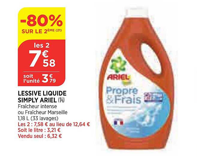 lessive liquide simply ariel