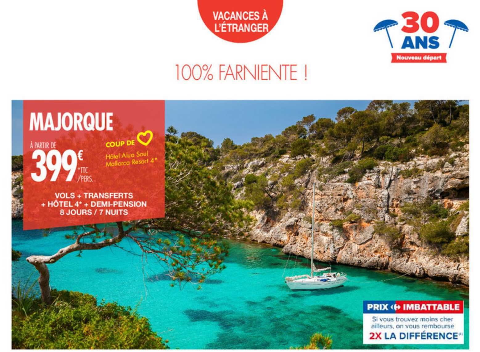 majorque : vols + transferts + hôtel 4* + demi-pension 8 jours - 7 nuits