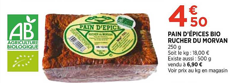 pain d'épices bio rucher du morvan