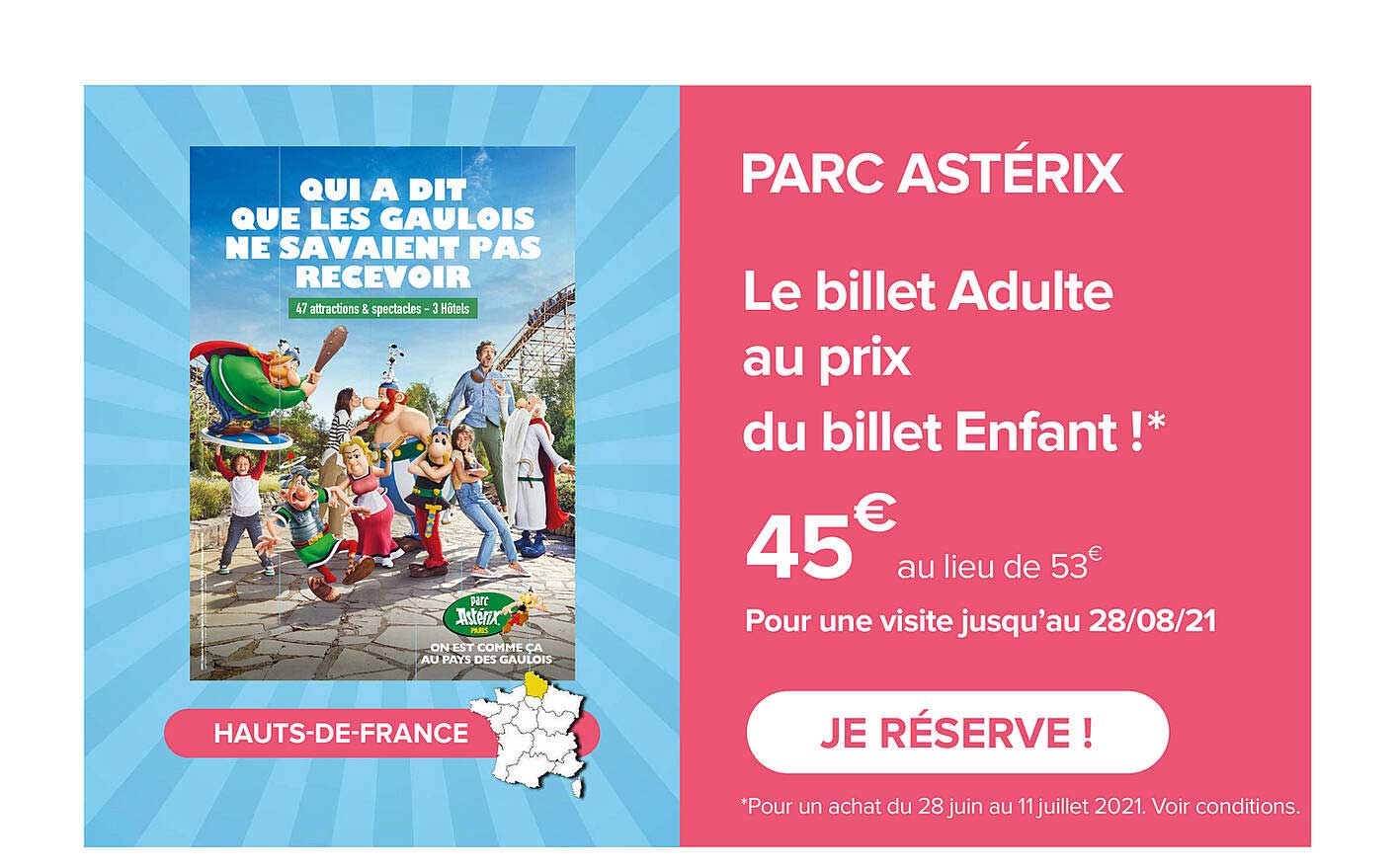 Parc Astérix - Le Billet Adulte Au Prix Du Billet Enfant !