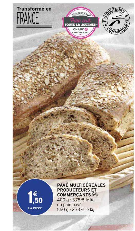 pavé multicéréales producteurs et commerçants
