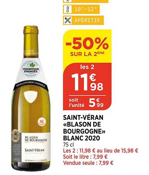 saint-véran «blason de bourgogne» blanc 2020