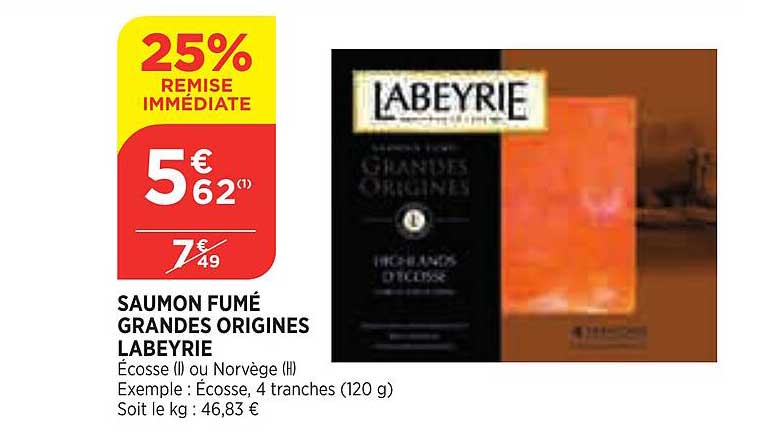 saumon fumé grandes origines labeyrie