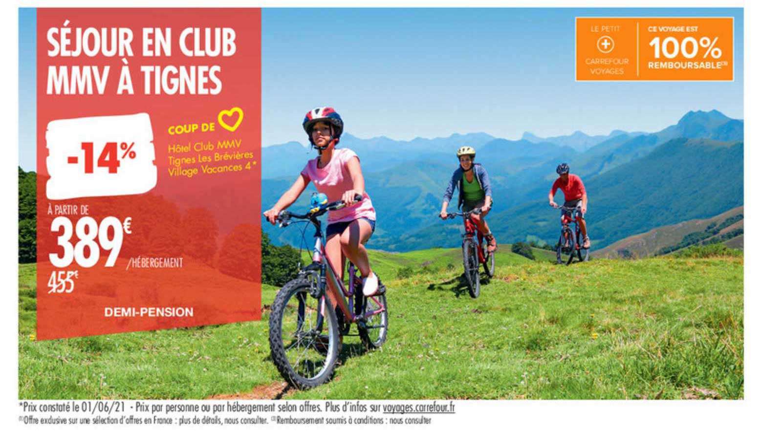 séjour en club mmv à tignes : demi-pension