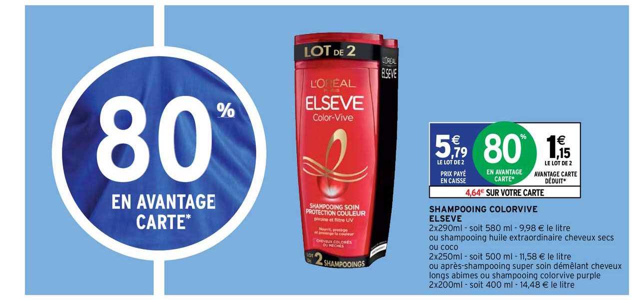 shampooing colorvive elsève