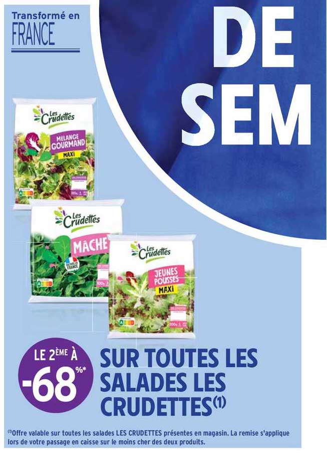 toutes les salades les crudettes