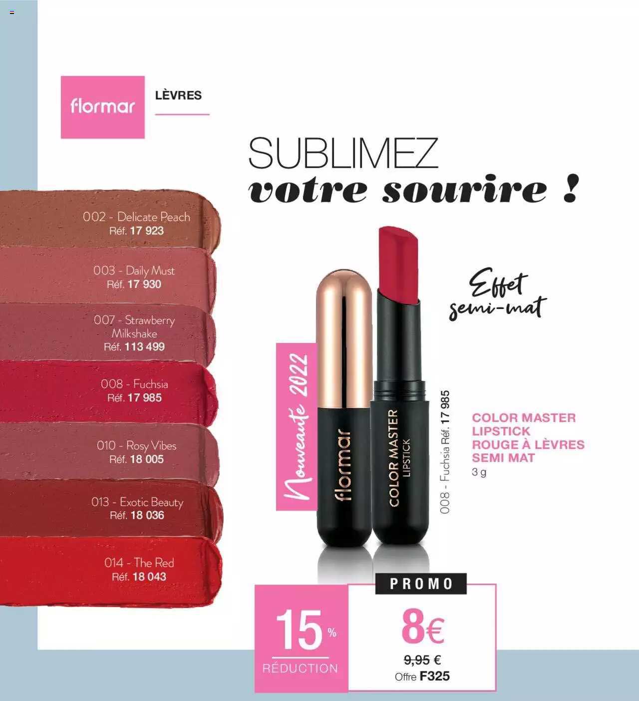 color master lipstick rouge à lèvres semi mat
