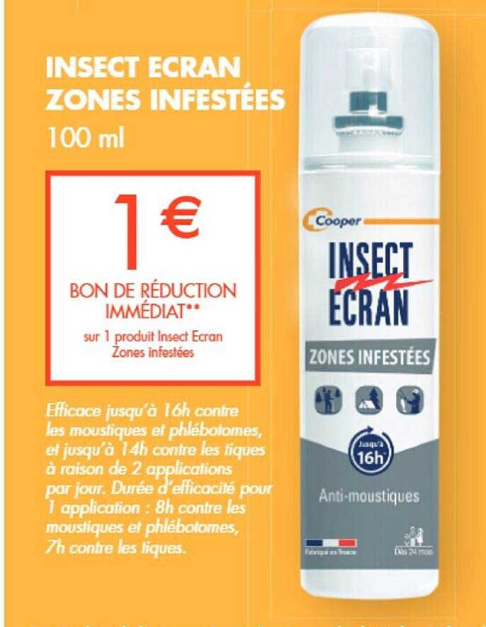 insect ecran zones infestées