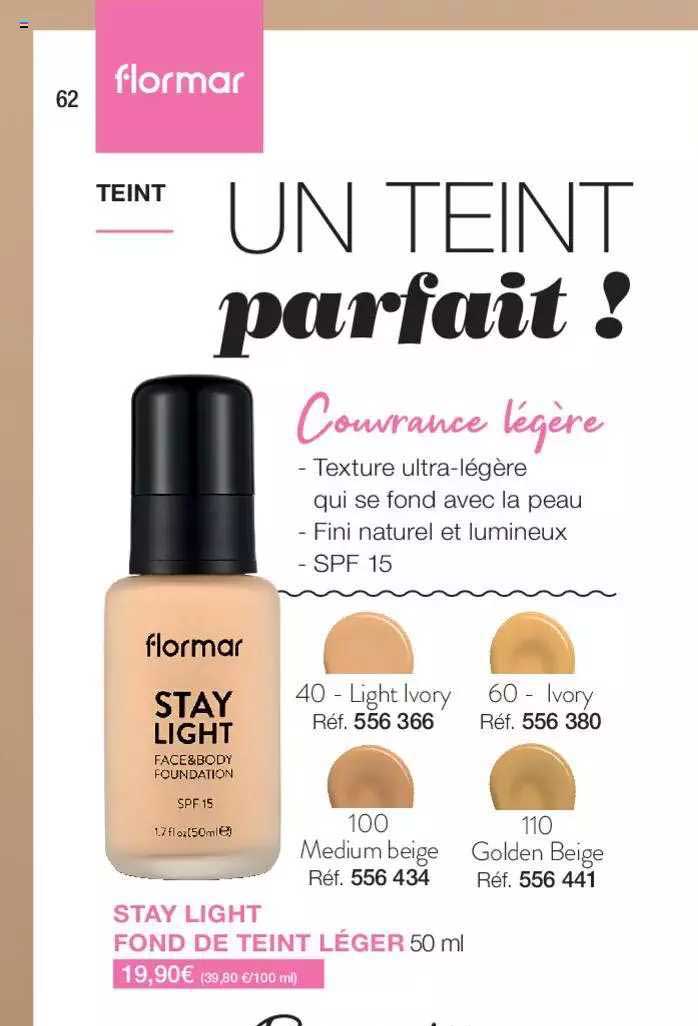 stay light fond de teint léger