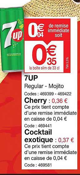 7up, Cherry, Cocktail Exotique