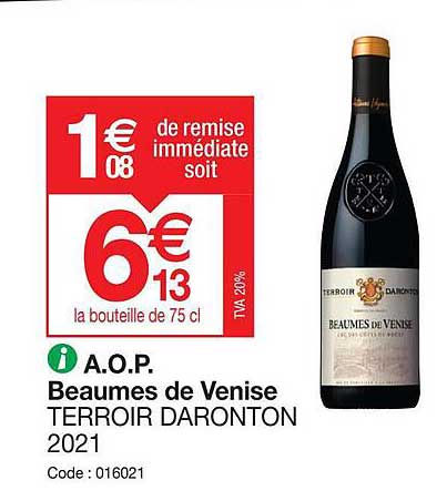a.o.p. beaumes de venise terroir daronton