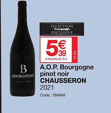 a.o.p. bourgogne pinot noir chausseron 2021