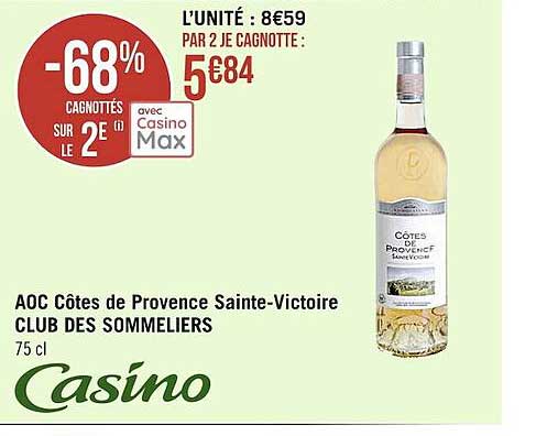 aoc côtes de provence sainte-victoire club des sommeliers