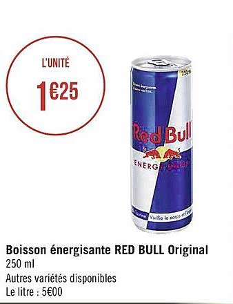 boisson énergisante red bull original