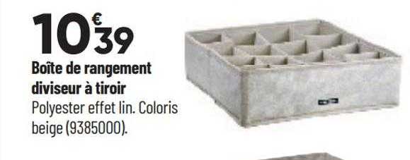 boîte de rangement diviseur à tiroir