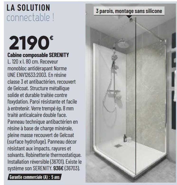 cabine composable serenity