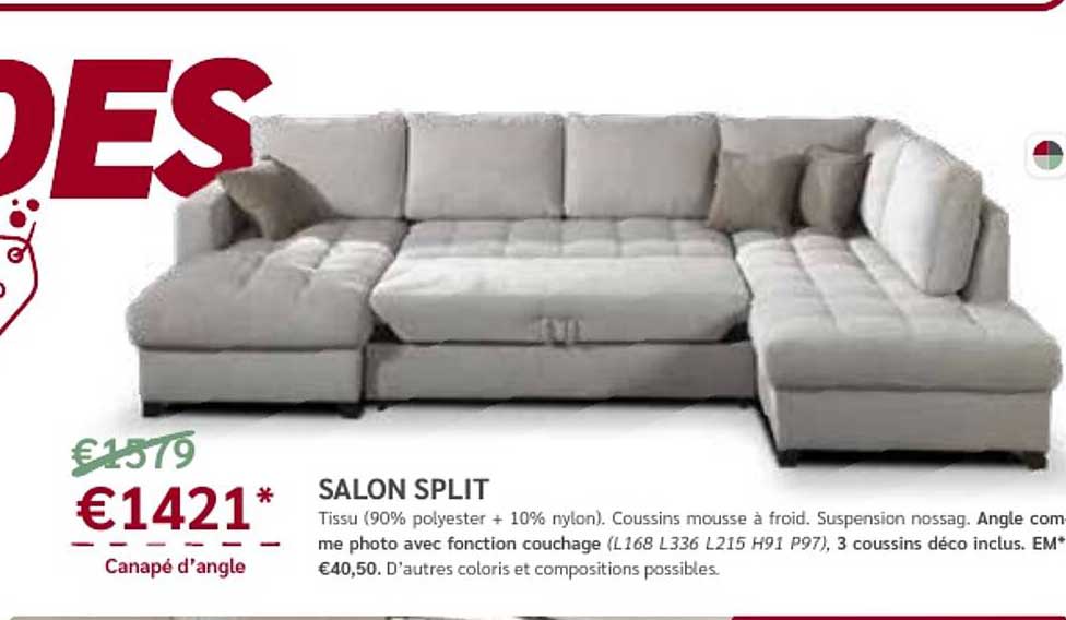 Canapé D'angle Split