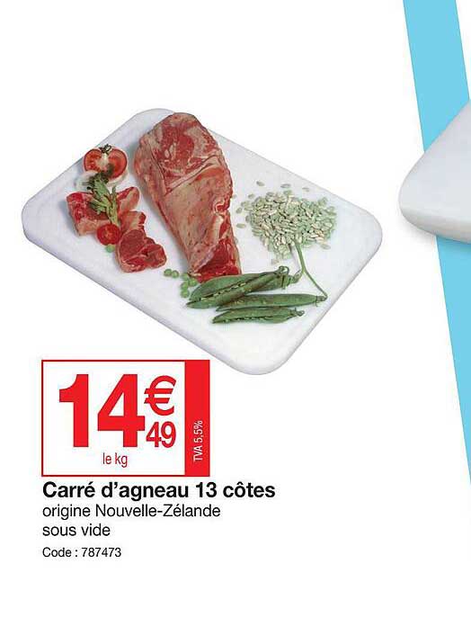 carré d'agneau 13 côtes