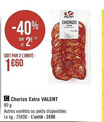 chorizo extra valent